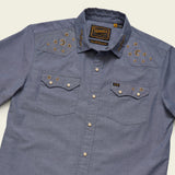 Crosscut Deluxe Shortsleeve Shirt | Noche de Paz : Indigo Chambray  | Howler Bros