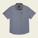 Crosscut Deluxe Shortsleeve Shirt | Noche de Paz : Indigo Chambray  | Howler Bros
