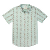 City Slicker Button Up Short Sleeve | Ocotillo Stripe Faded Teal | Sendero Provisions Co