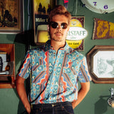 The Wyatt Pearl Snap S/S Solid Shirt | Nogales Stripe Turquiose | Sendero Provisions Co