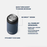 Rambler Colster Can Cooler | Blue Camo | YETI