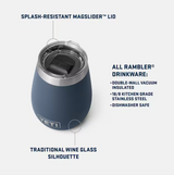 Rambler 10 oz Wine Tumbler | Navy | YETI