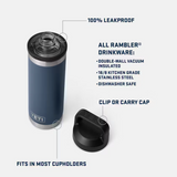 Rambler 18 oz Water Bottle | Blue Camo | YETI