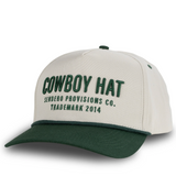 Cowboy Hat | Cream/Green | Sendero Provisions Co.