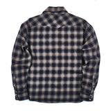 Bodie Shirt | Navy Shadow Plaid | Freenote Cloth