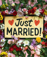Just Married Camp Flag | Oxford Pennant