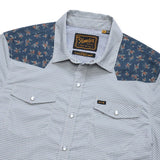 H Bar B Tech Longsleeve | Rancher Floral : Smoke Blue | Howler Bros