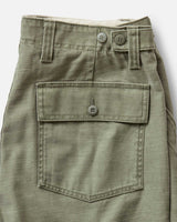 The Surplus Short | Field Olive Reverse Sateen | Taylor Stitch