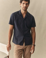 The Davis Shirt | Navy Floral Embroidery | Taylor Stitch