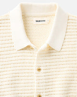The Monterey Sweater Polo | Vintage White Crochet | Taylor Stitch