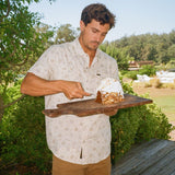 H Bar B Snapshirt | Bouquets : Beige | Howler Bros