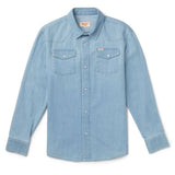 Reagan Pearl Snap | Light Wash Indigo | Seager Co.