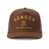 Branded Trucker Snapback | Brown | Seager Co.