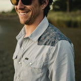 H Bar B Tech Longsleeve | Rancher Floral : Smoke Blue | Howler Bros
