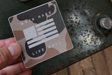 Sticker | Work Hard, Live Well | Camo | Manready Mercantile - Manready Mercantile