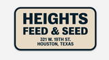 Sticker | Heights Feed & Seed | Navy & Cream | Manready Mercantile